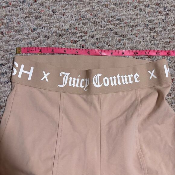 NWT Kittenish X Juicy Couture 7" Bike Shorts Beige Stretchy Knit- Size Small - Picture 5 of 7